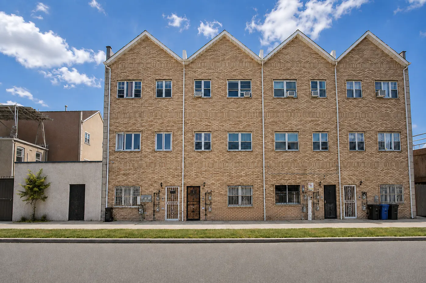 Brick building exterior at 1726 Linden Blvd